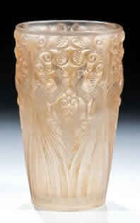 Rene Lalique Vase Coqs Et Raisins