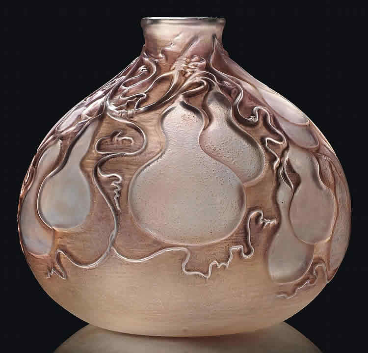 Rene Lalique Vase Courges