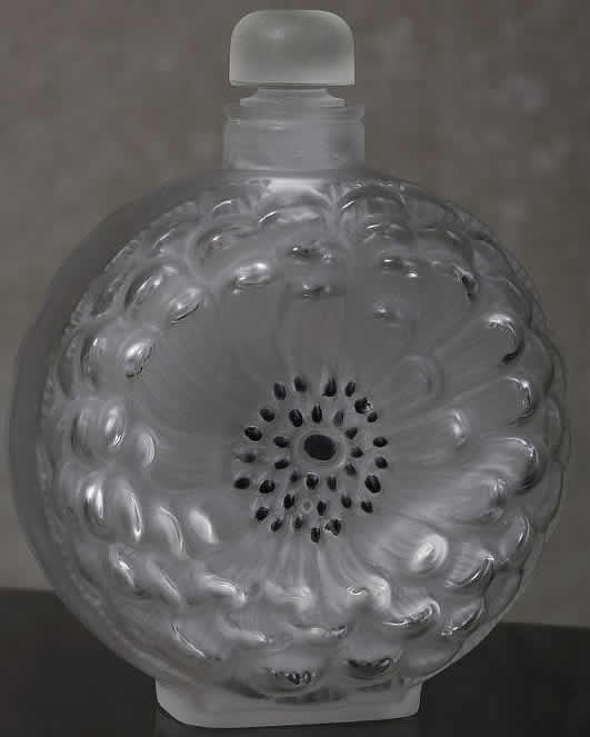 Rene Lalique Flask Dahlia