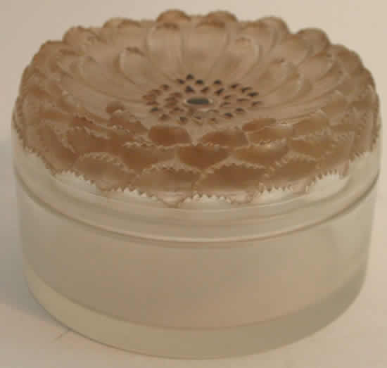 Rene Lalique Powder Box Dahlia