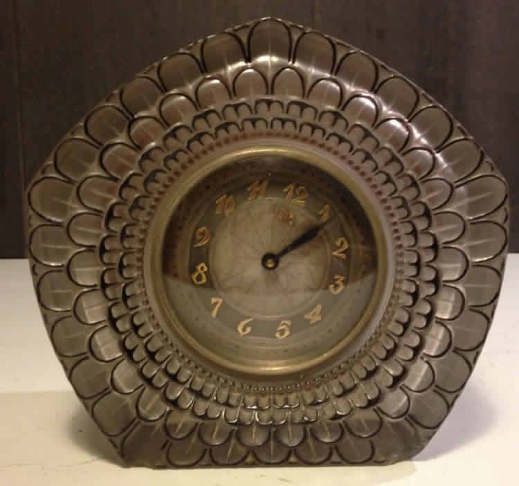Rene Lalique Clock Dahlia