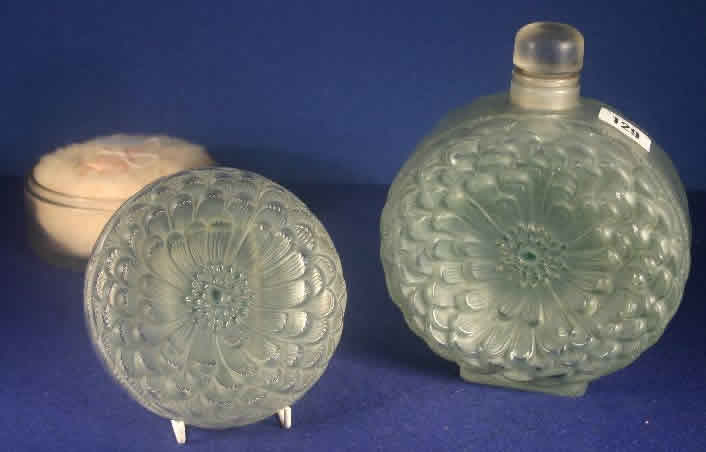Rene Lalique Powder Box Dahlia