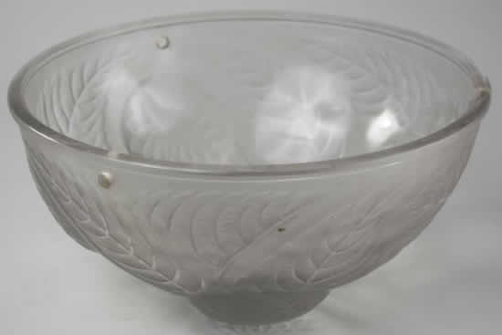 Rene Lalique Bowl Dahlias