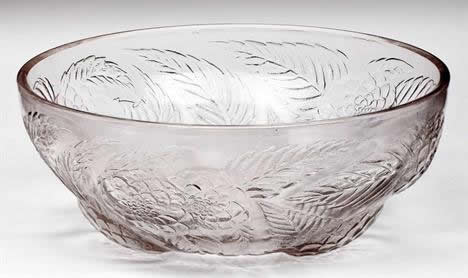 Rene Lalique Bowl Dahlias