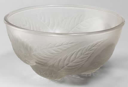 Rene Lalique Bowl Dahlias