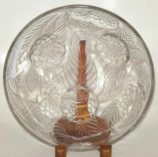 Rene Lalique Bowl Dahlias