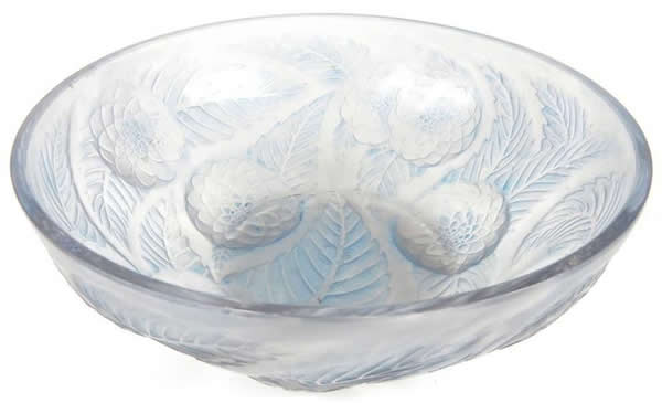 Rene Lalique Bowl Dahlias