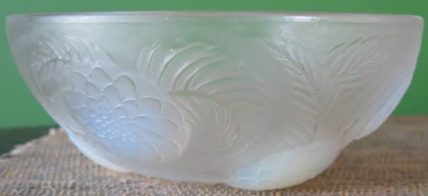 Rene Lalique Bowl Dahlias