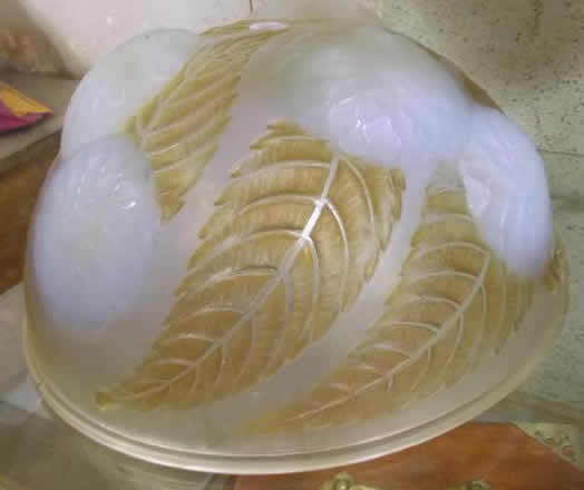 Rene Lalique Hanging Light Fixture Dahlias