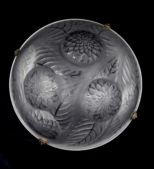 Rene Lalique Plafonnier Dahlias
