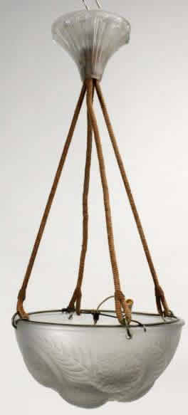 Rene Lalique Light Fixture Dahlias