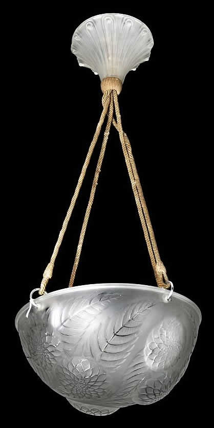 Rene Lalique Light Shade Dahlias