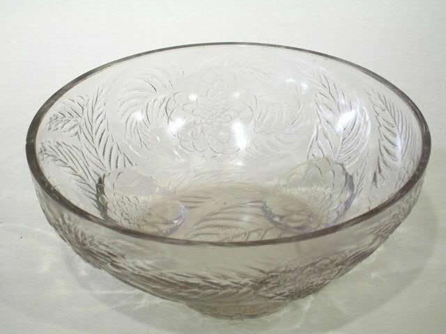 Rene Lalique Bowl Coupe Dahlias