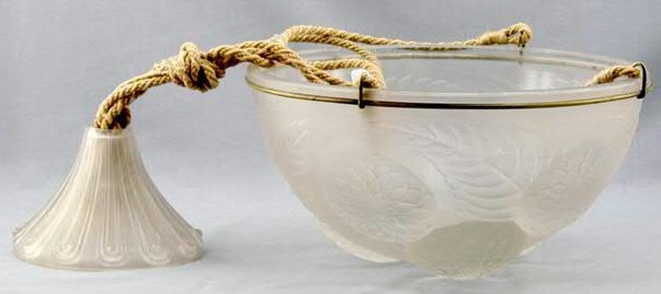 Rene Lalique Lighting Fixture Dahlias