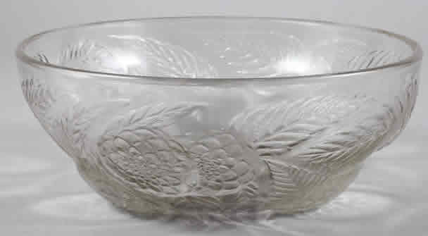 Rene Lalique Bowl Dahlias