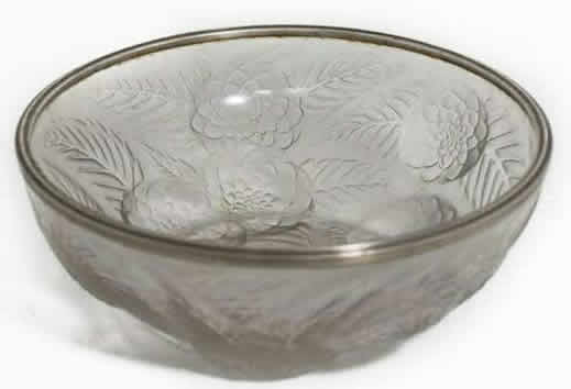 Rene Lalique Bowl Dahlias