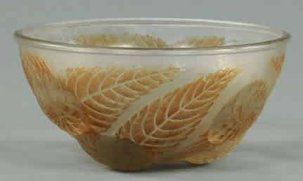Rene Lalique Bowl Dahlias