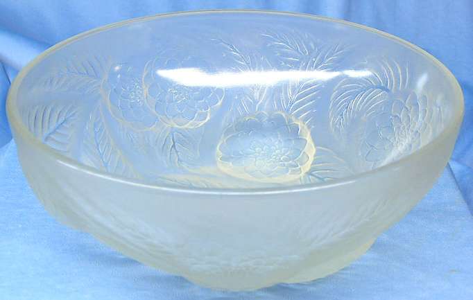 Rene Lalique Bowl Dahlias