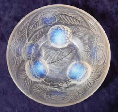 Rene Lalique Bowl Dahlias
