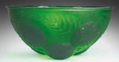Rene Lalique Bowl Dahlias