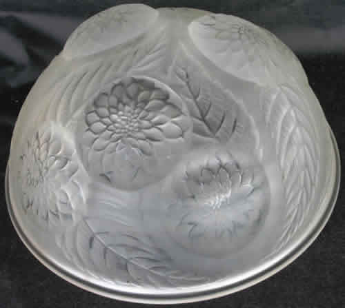 Rene Lalique Bowl Dahlias