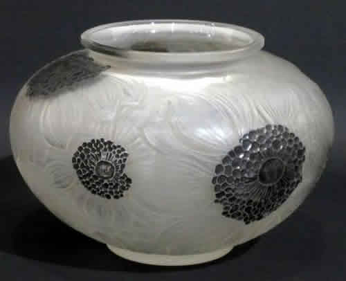 Rene Lalique Vase Dahlias