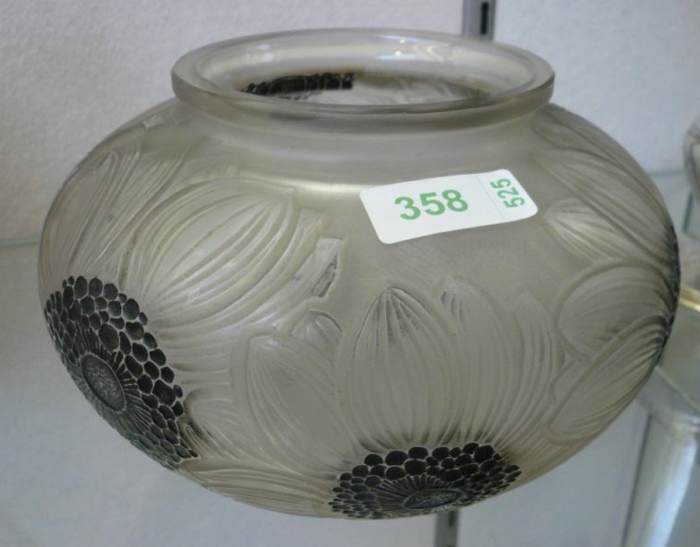 Rene Lalique Vase Dahlias