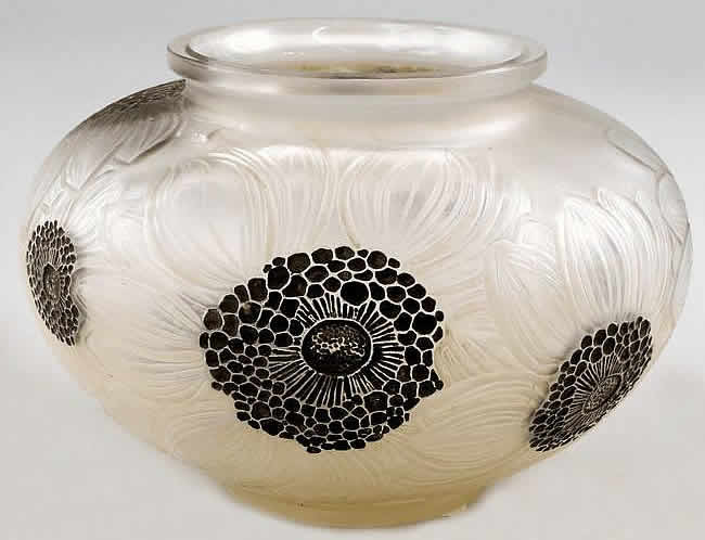 Rene Lalique Vase Dahlias