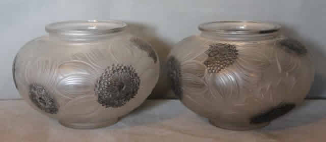 Rene Lalique Vase Dahlias
