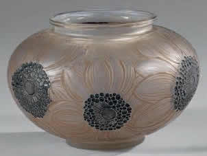 Rene Lalique Vase Dahlias