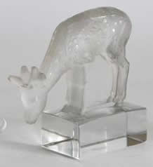Rene Lalique Paperweight Daim