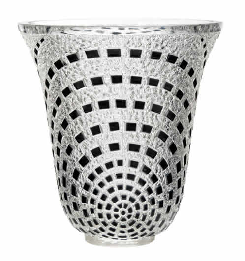 Rene Lalique Vase Damiers