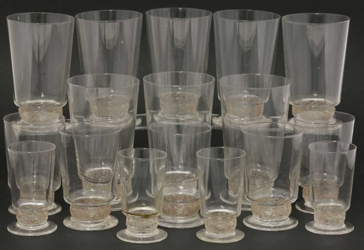 Rene Lalique Tableware Dampierre