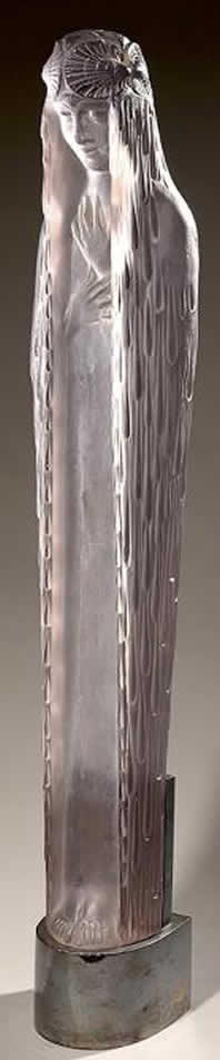 Rene Lalique Statue Source De La Fontaine Daphne