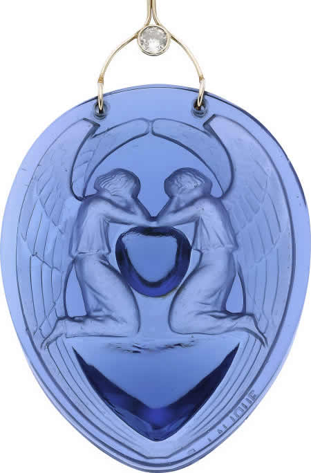 Rene Lalique Deux Anges Pendant