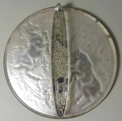 Rene Lalique Hand Mirror Deux Chevres