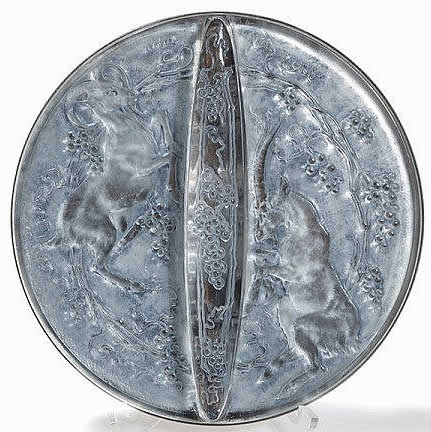 Rene Lalique Mirror Deux Chevres