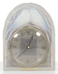 Rene Lalique Clock Deux Colombes