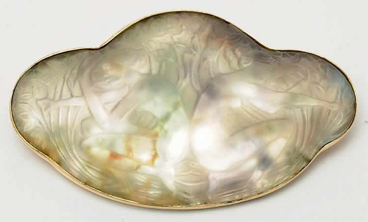 Rene Lalique Brooch Deux Figurines Dos A Dos