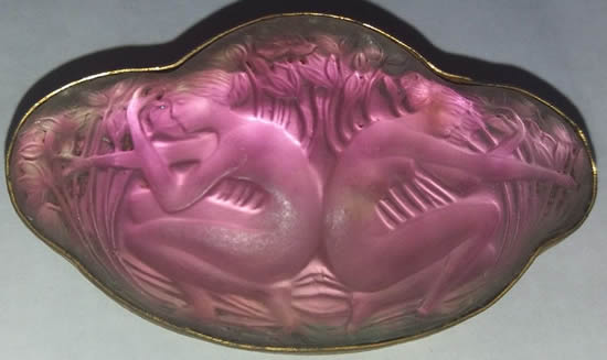 Rene Lalique Brooch Deux Figurines Dos A Dos