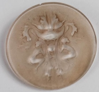 Rene Lalique Deux Figurines Et Masque Medallion