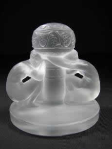 Rene Lalique Menu Holder Deux Figurine