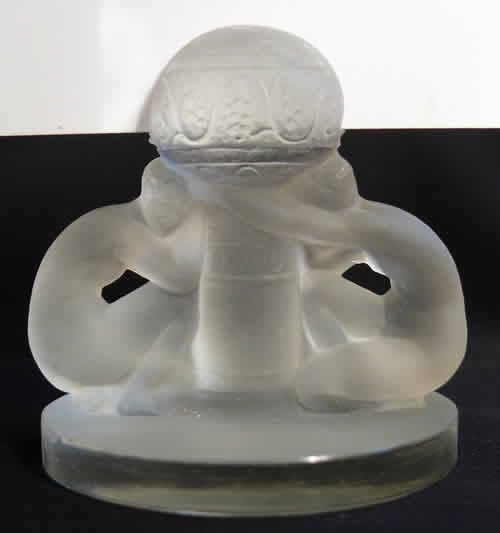 Rene Lalique Menu Card Holder Deux Figurines