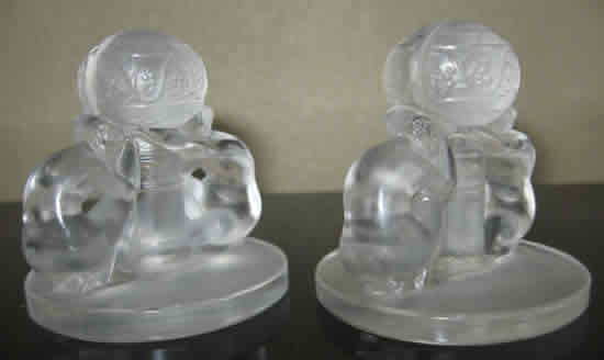 Rene Lalique Menu Holder Deux Figurines