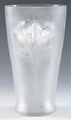 Rene Lalique Deux Fleurs De Lys Cire Perdue Vase