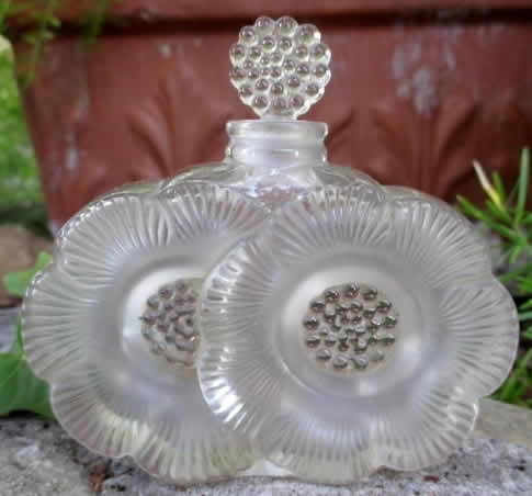 Rene Lalique Perfume Bottle Deux Fleurs