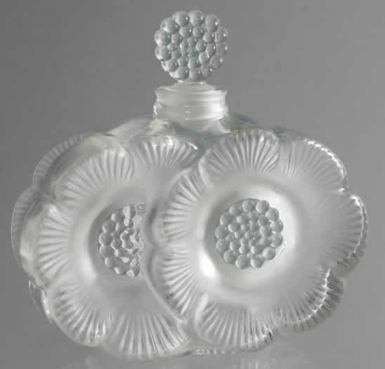 Rene Lalique Perfume Bottle Deux Fleurs