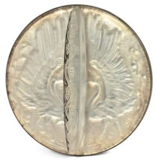 Rene Lalique Hand Mirror Deux Oiseaux