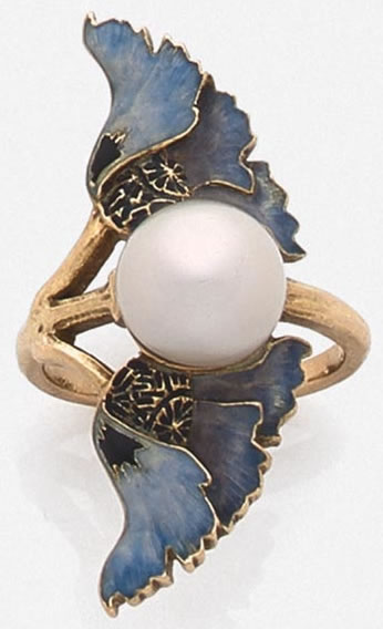 Rene Lalique Deux Pavots Ring