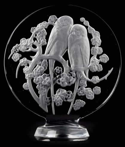 Rene Lalique Seal Deux Perruches Et Fleurs